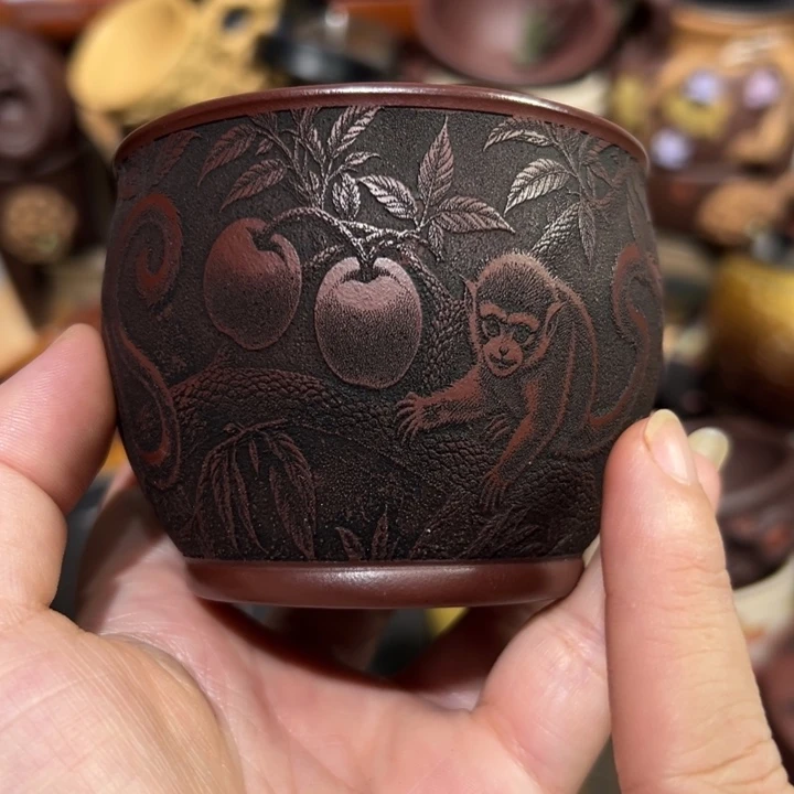 茶杯紫砂宜兴紫砂主人杯