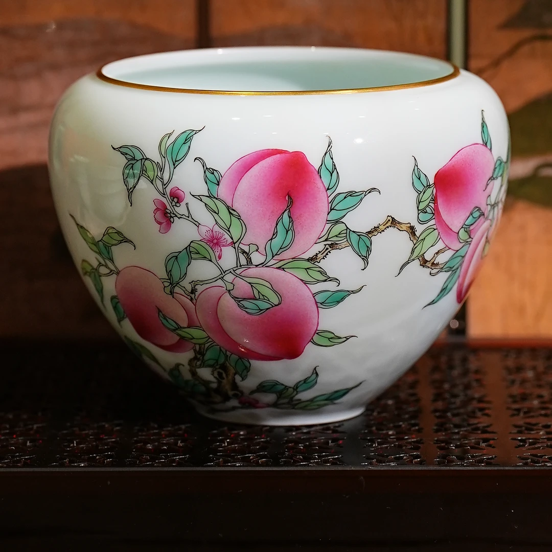 徐窑丨六桃圆融水洗 景德镇陶瓷