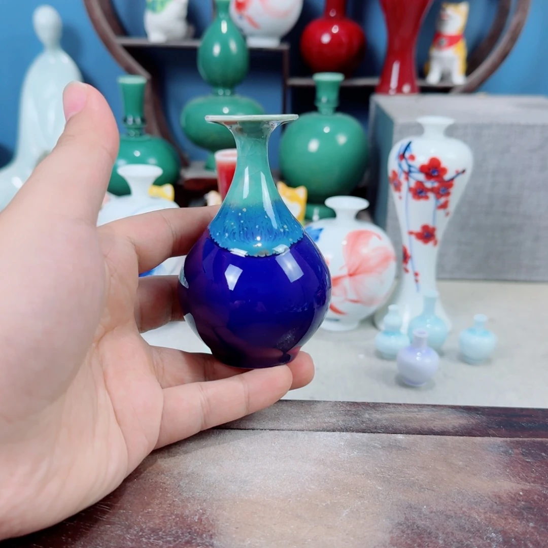 陶瓷手工小花器摆件