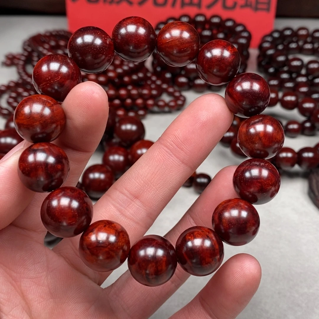 醉***涯小叶紫檀手串/手链15/15颗瘤疤