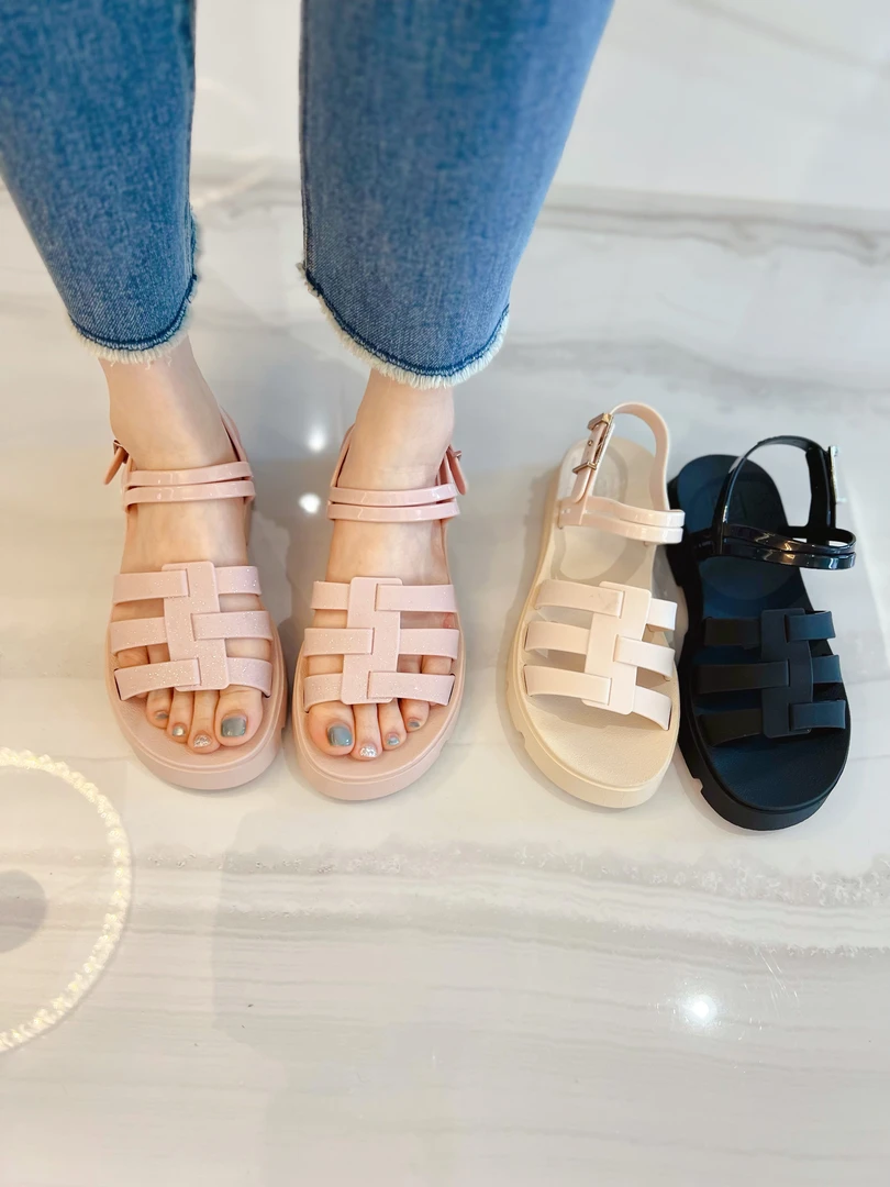 zaxyZAXY 松糕厚底休闲罗马凉鞋厚底露趾凉鞋2025