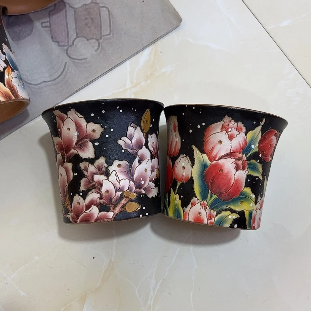 @***爱景德镇陶瓷炫彩花盆