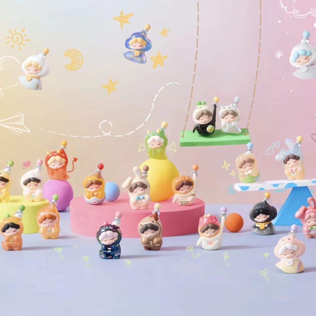 【直播间代拆】wendy抓住你了萌粒盲袋潮玩手办公仔可爱桌面摆件