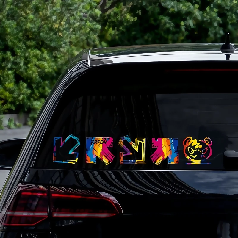 汽车贴纸涂鸦箭头车贴个性创意车身装饰防水防晒后档风玻璃车贴画