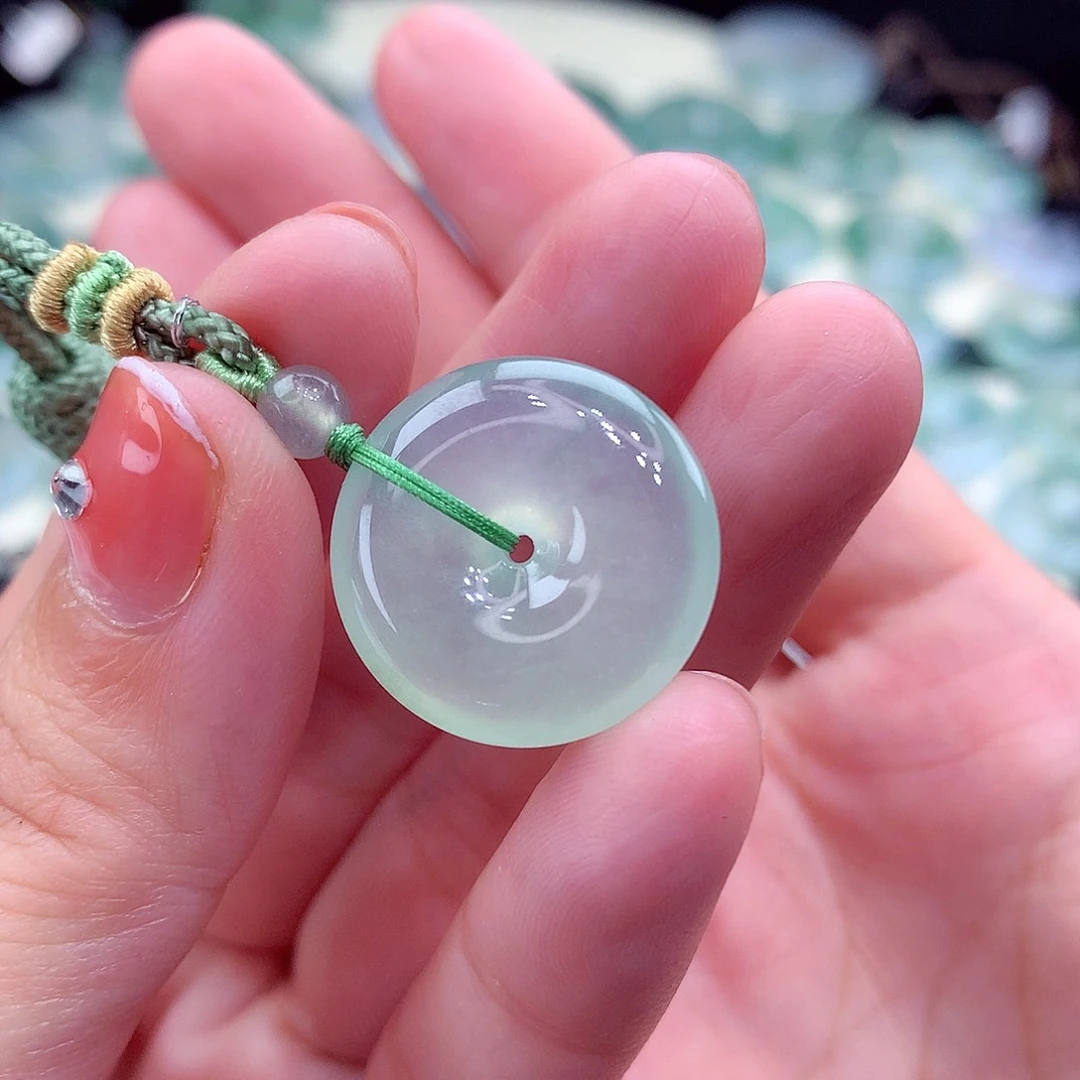 翡翠未镶嵌颈饰编号8-尺寸20/6.2