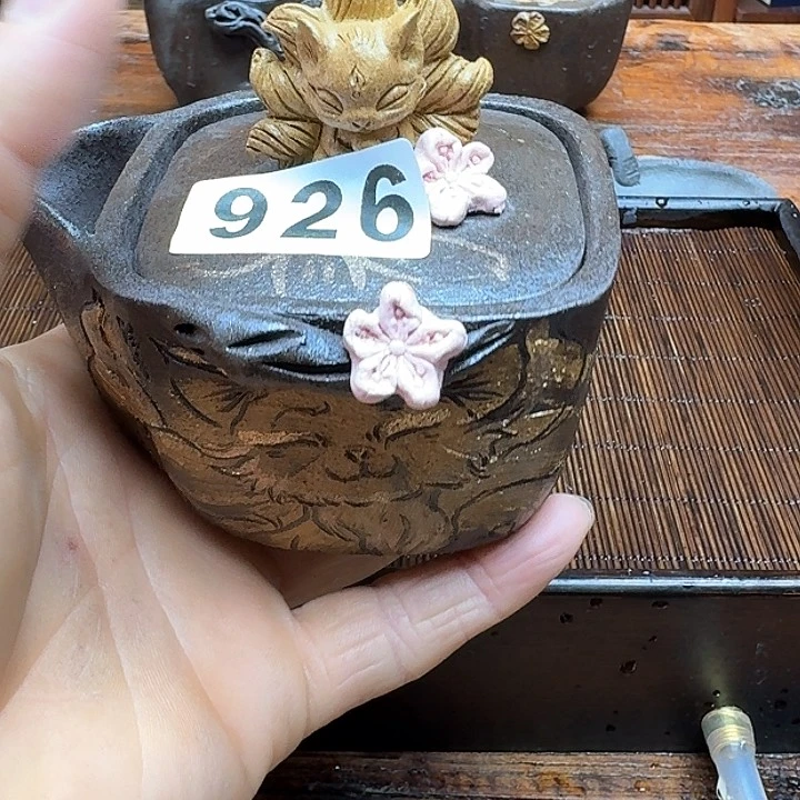 纯手工制作粗陶茶具晴**?