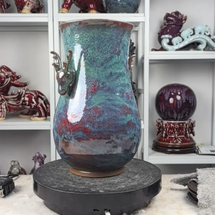 摆件李*禾钧瓷摆件神後鎮鈞瓷