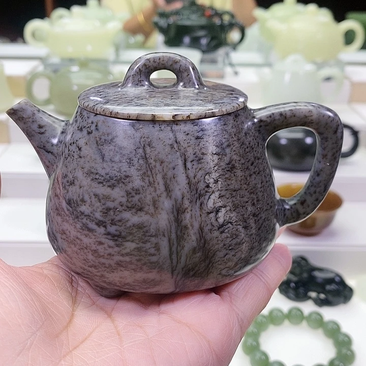 未镶嵌和田玉挂件茶壶230ml