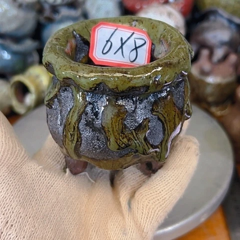 粗陶花盆手工花盆制作