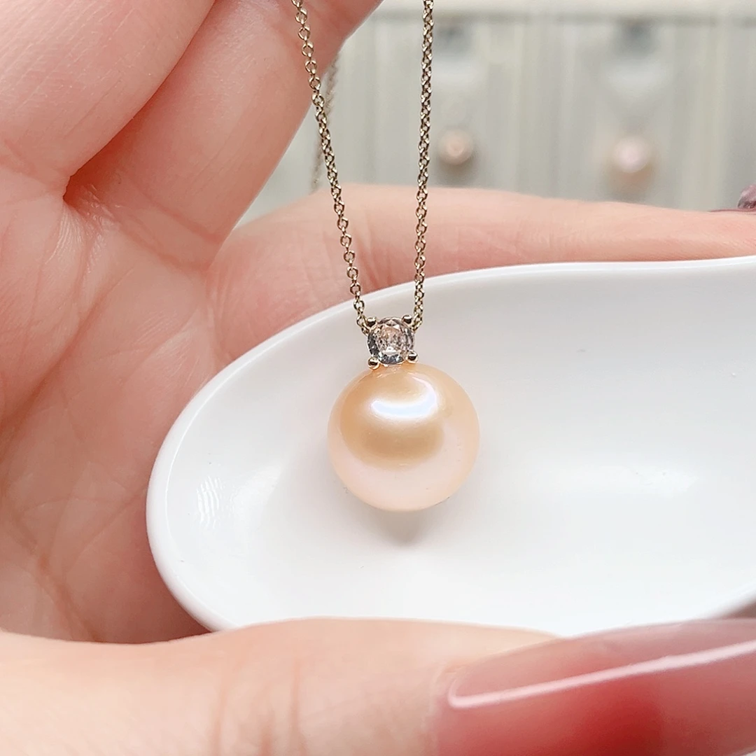 合金淡水珍珠吊坠(赠链)