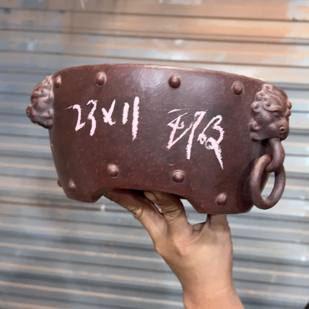 紫砂花盆笨*紫砂花盆