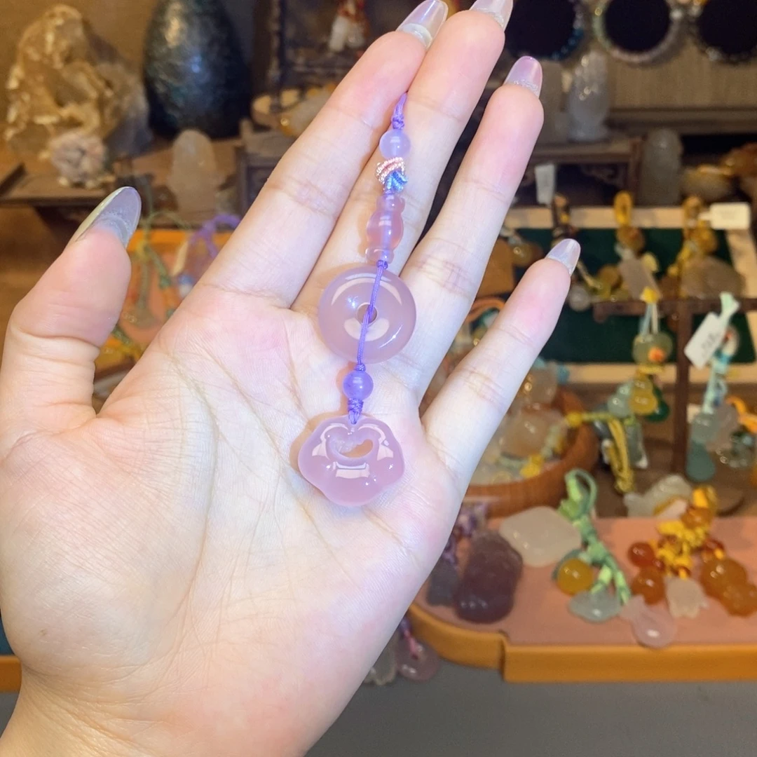玛瑙/玉髓未镶嵌车挂挂件