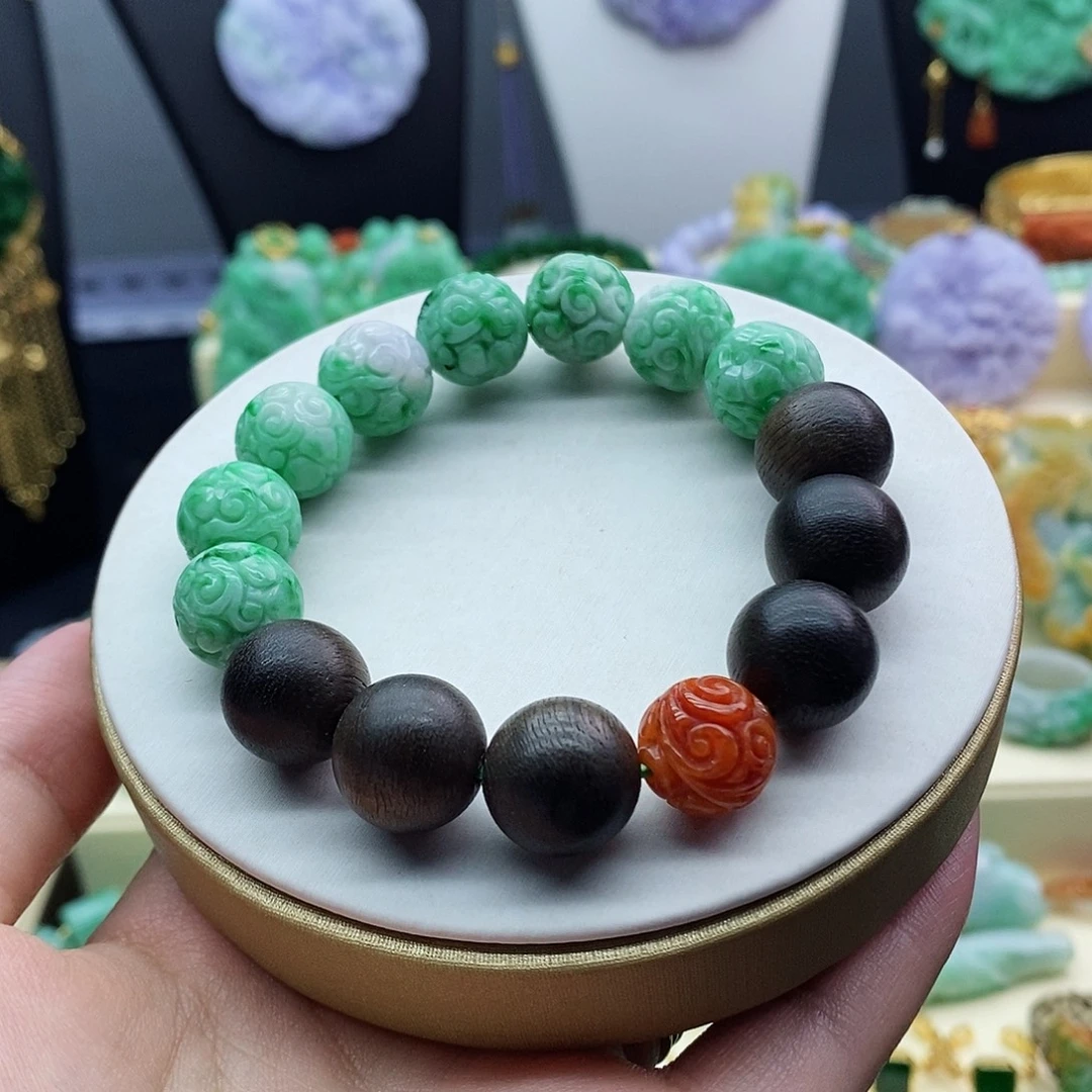 翡翠未镶嵌手串手串