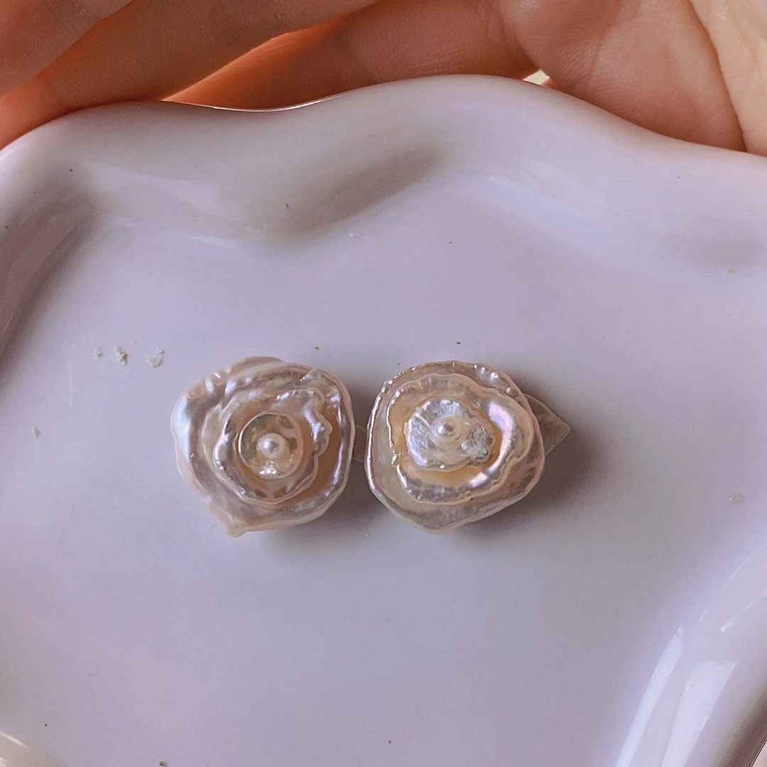 西***）未镶嵌耳饰淡水珍珠