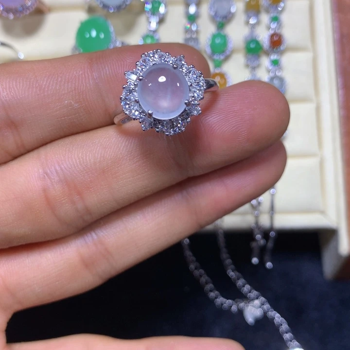 未镶嵌戒指翡翠翡翠戒指