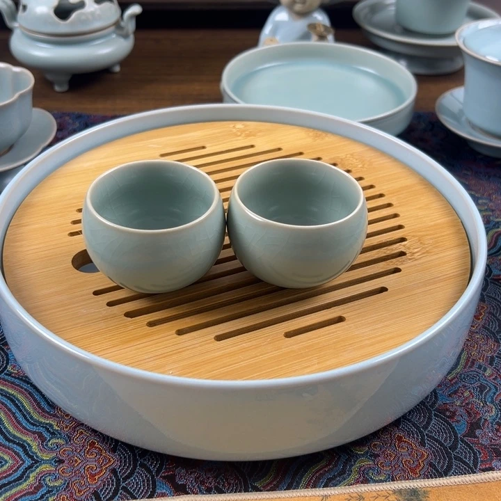 杯子瓷仿古釉釉水龙蛋杯