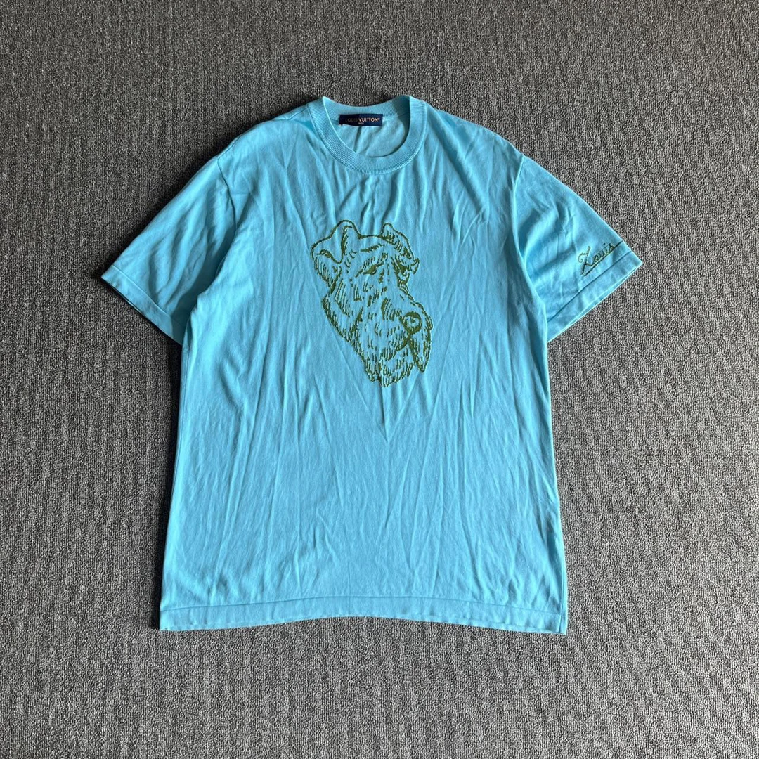 95新 LouisVuitton/路易威登 (ll) lv Tyler 针织短袖 XXL码/