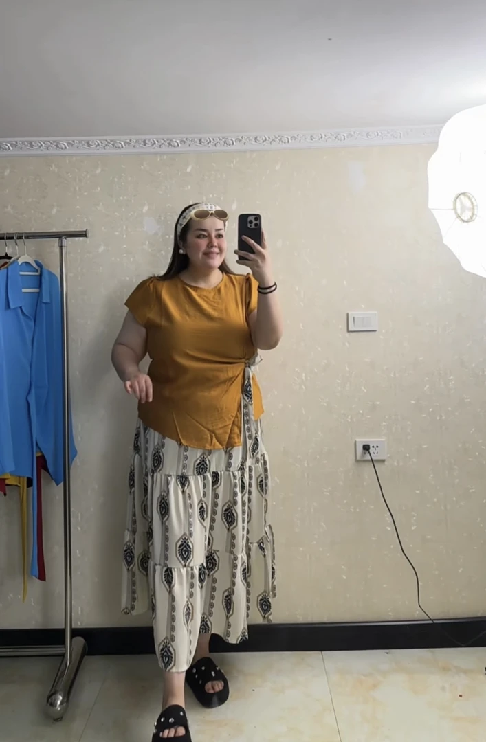 九月家大码胖mm套装