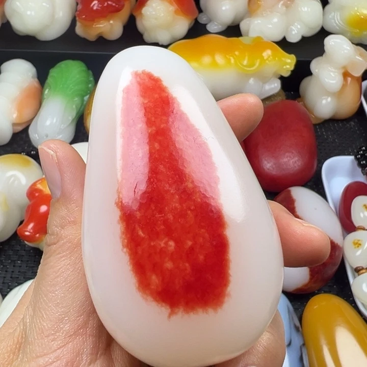 新疆戈壁五彩石金丝