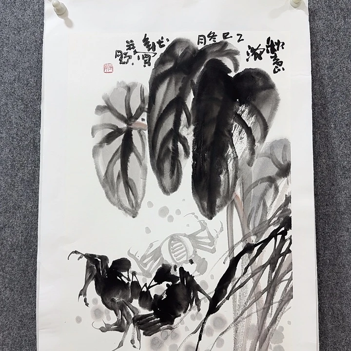 国画靳长年老师手绘作品