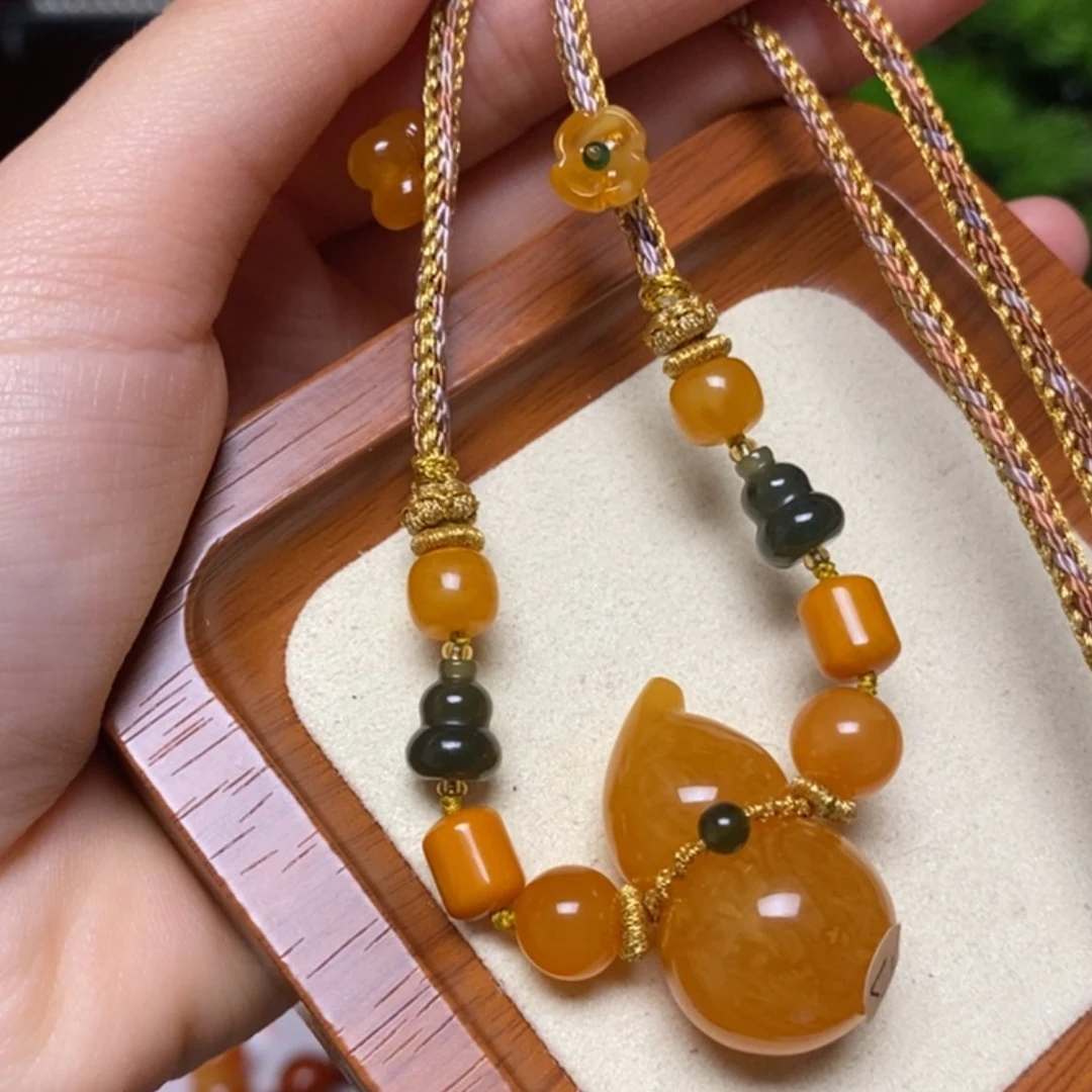 【闪购商品】蜜蜡颈饰未镶嵌项链