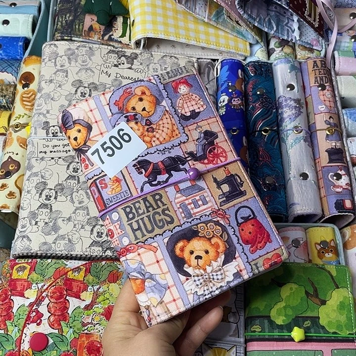 织绣A6 活页不加纸7506