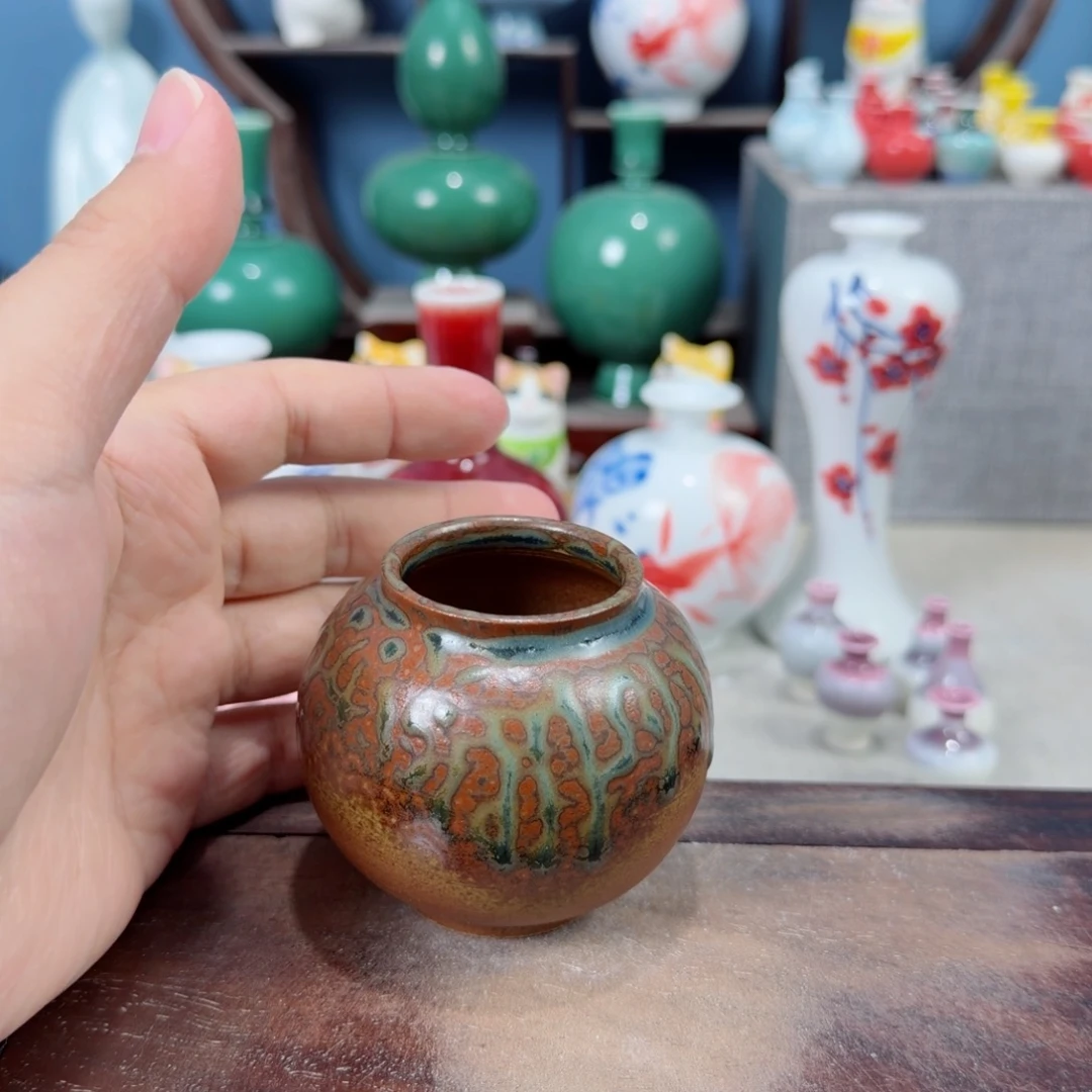 陶瓷手工小花器摆件