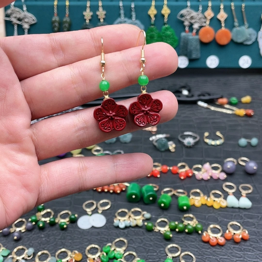 未镶嵌翡翠耳饰008745