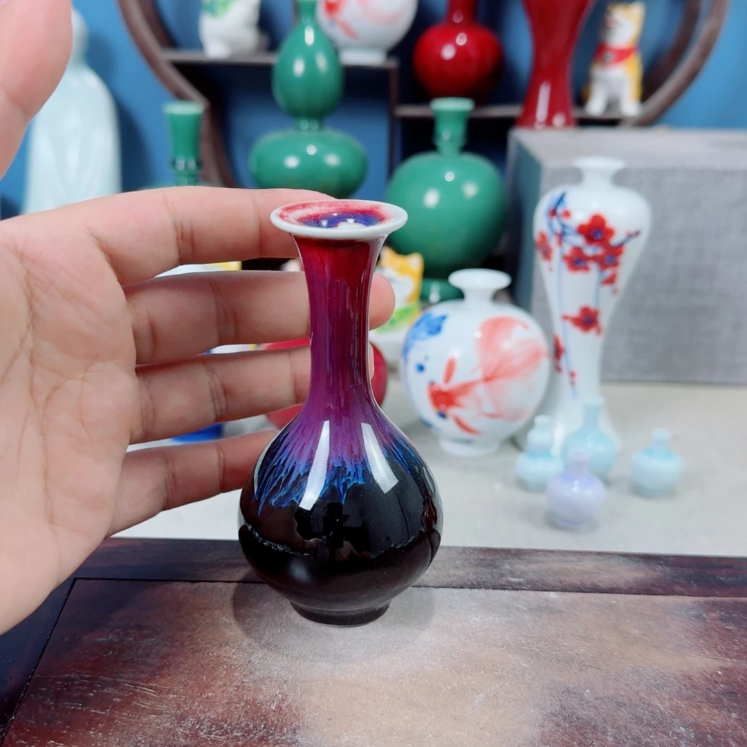 陶瓷手工小花器摆件