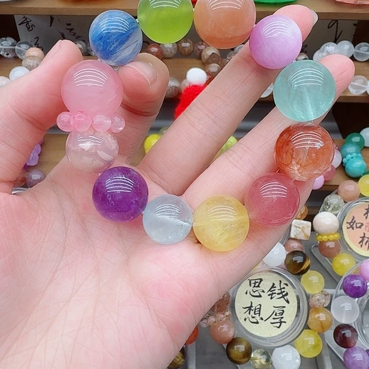 银S925镶嵌水晶手链彩色系列