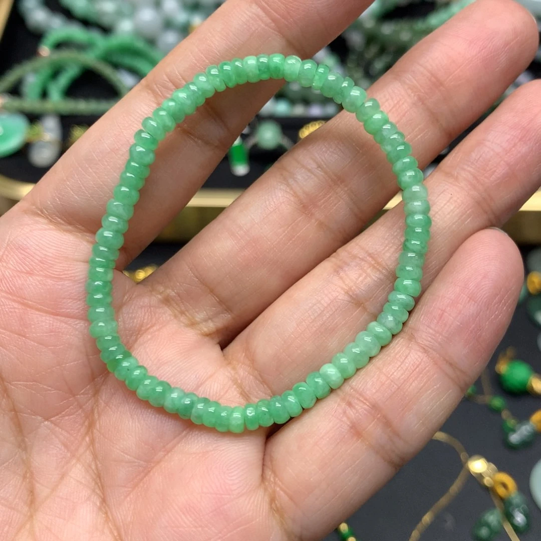 未镶嵌手串翡翠有纹裂