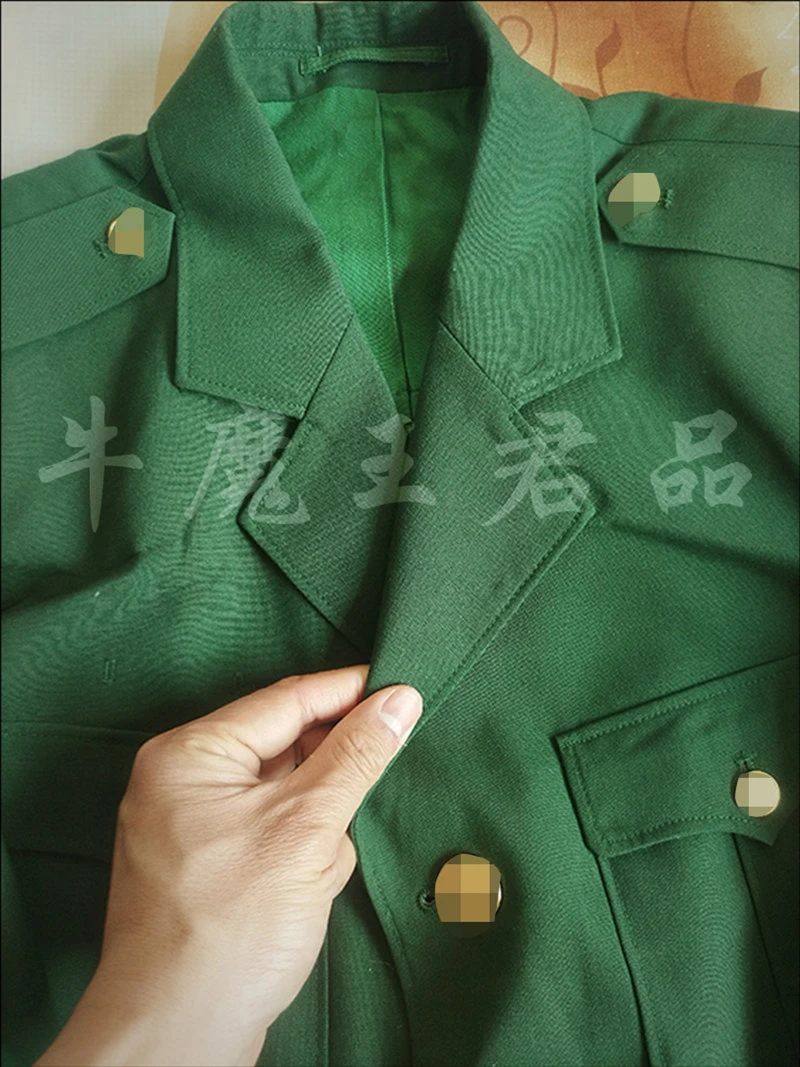 牛魔王君品05凡立丁夏季薄款西服套装男士轻薄春秋款橄榄绿夏裤