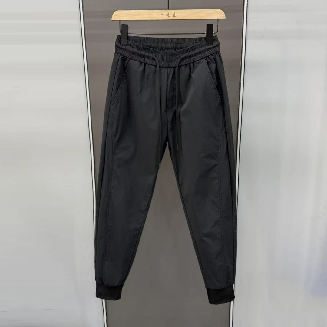 高品质夏季薄款男士休闲裤百搭束腿小脚九分裤（8018）