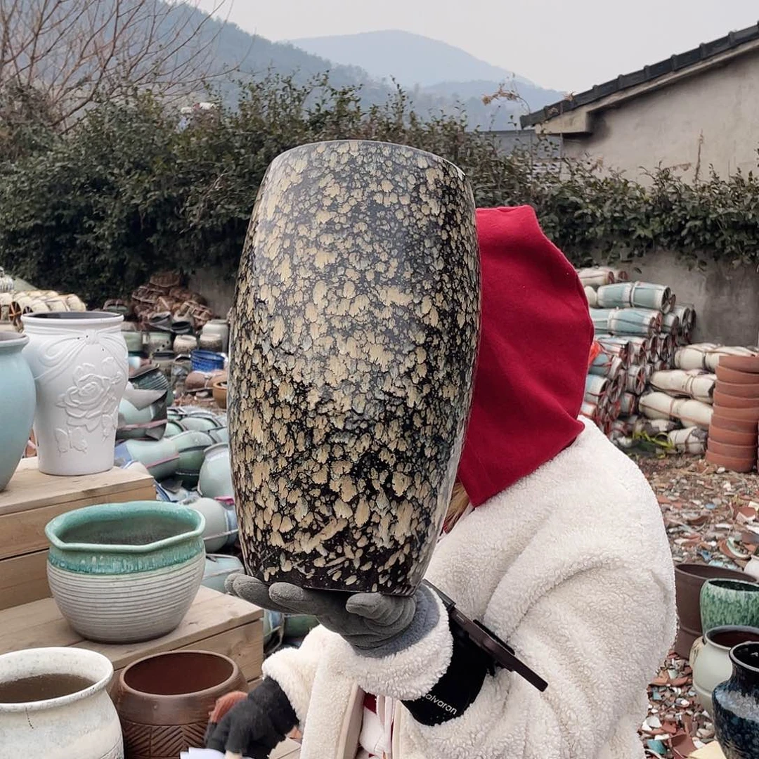 红陶王嫂花盆0212-356