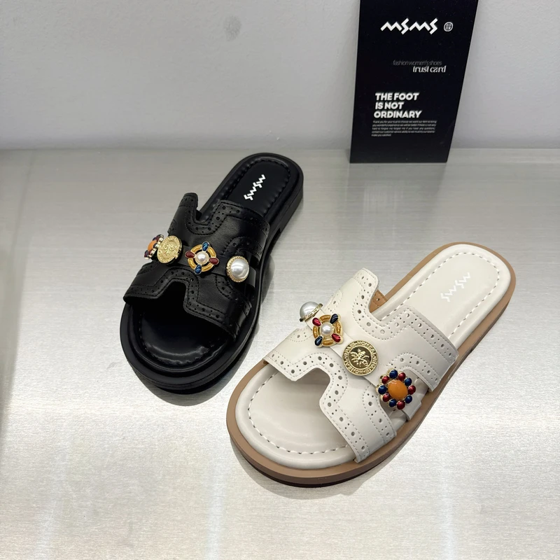 玛莎玛索夏季凉拖388-8时尚百搭休闲一字凉拖鞋网红潮鞋女鞋