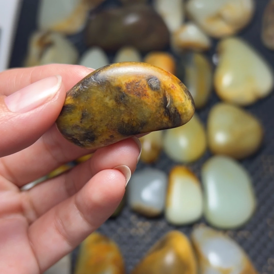 和田玉未镶嵌挂件64