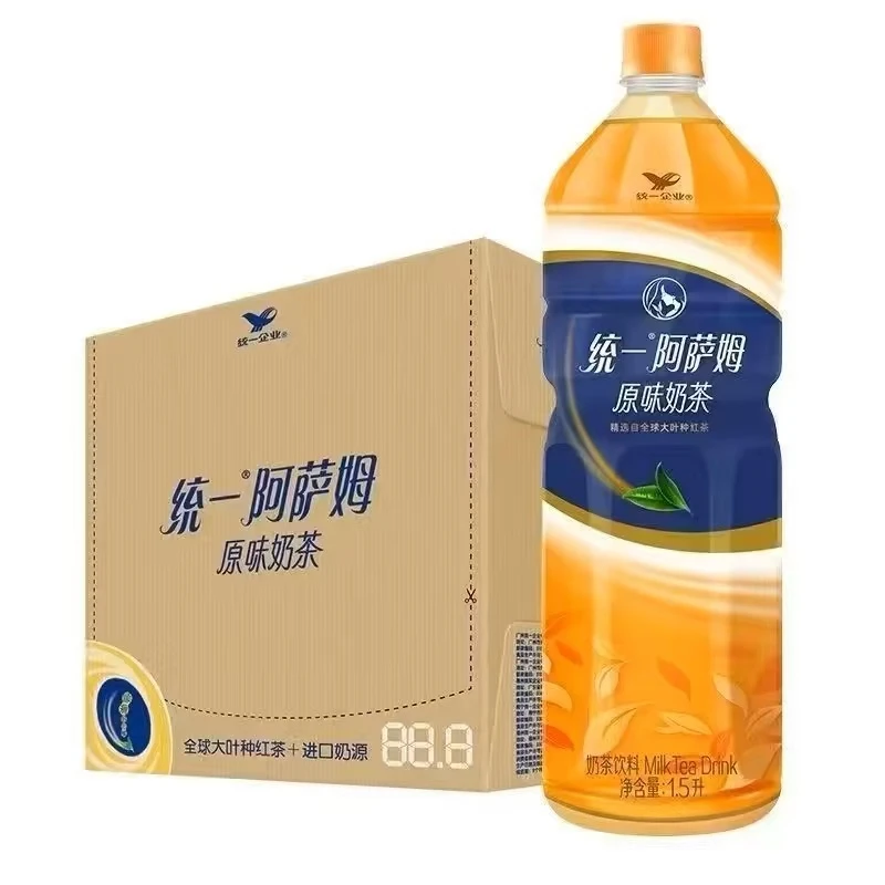 【6瓶】统一阿萨姆奶茶经典原味大瓶装整箱1.5L