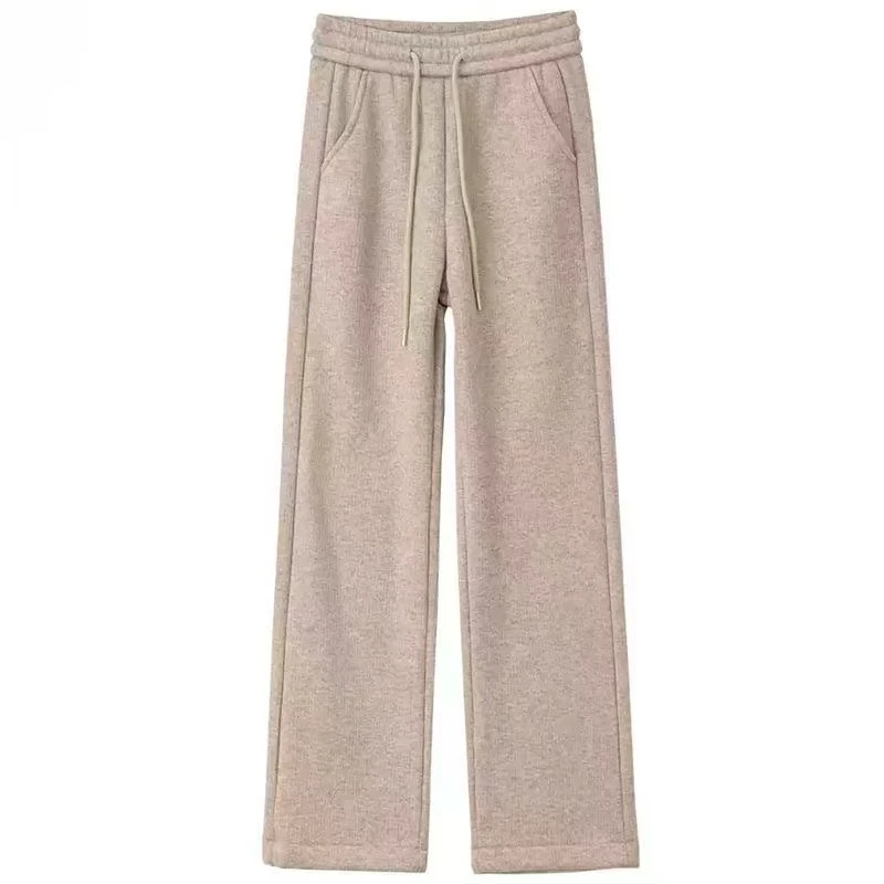 秋冬灯芯绒加绒直筒裤