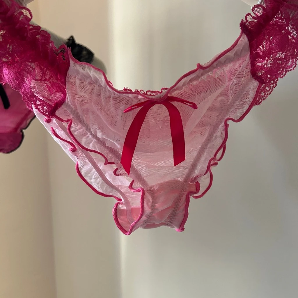 [YVS]甜酷撞色蕾丝女士内裤礼物仪式感氛围浪漫性感内衣