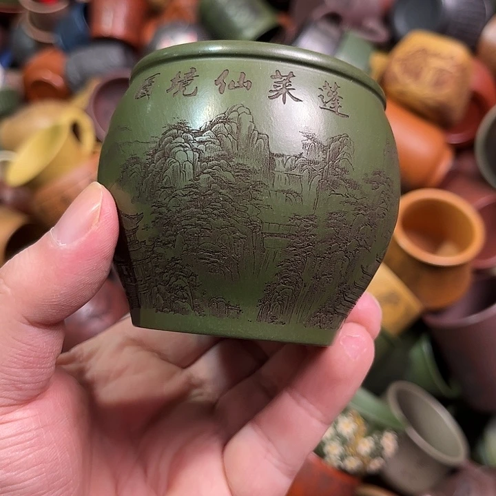 紫砂茶杯全手工紫砂主人杯