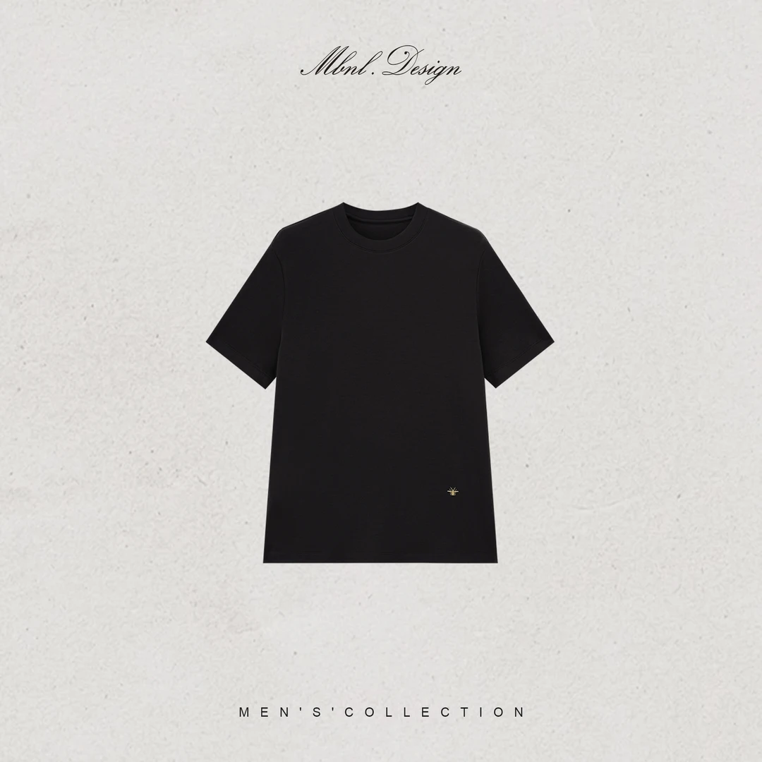 MBNL-F「 Emblem Core」秦磊男装绵羊毛混纺小蜜蜂短袖LL-WSY1182