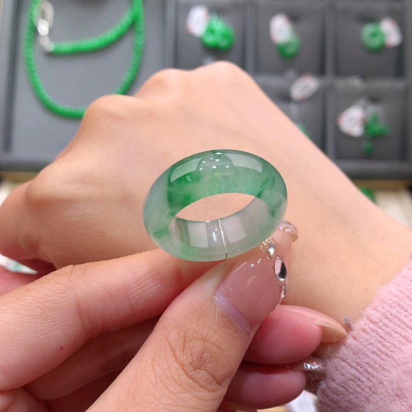 【闪购商品】未镶嵌戒指翡翠15-16号