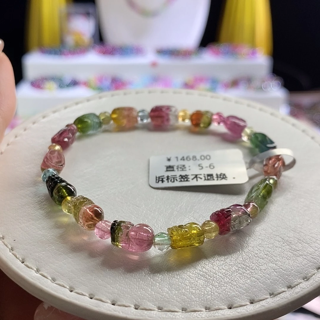 未镶嵌手链碧玺西瓜貔貅