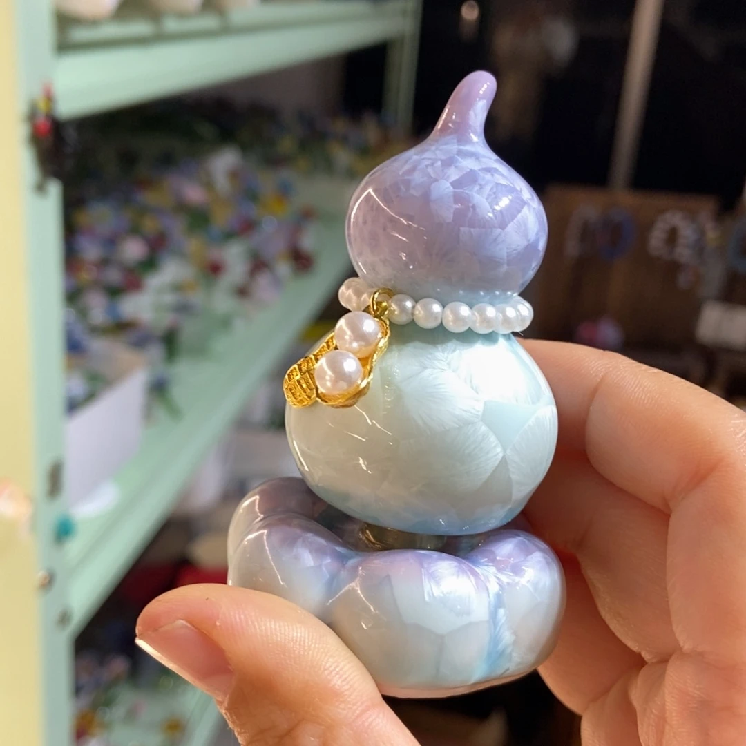 手工艺品琉璃紫色
