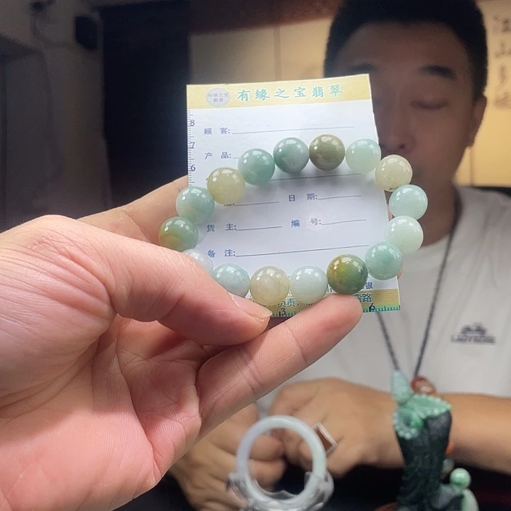翡翠未镶嵌颈饰珠串