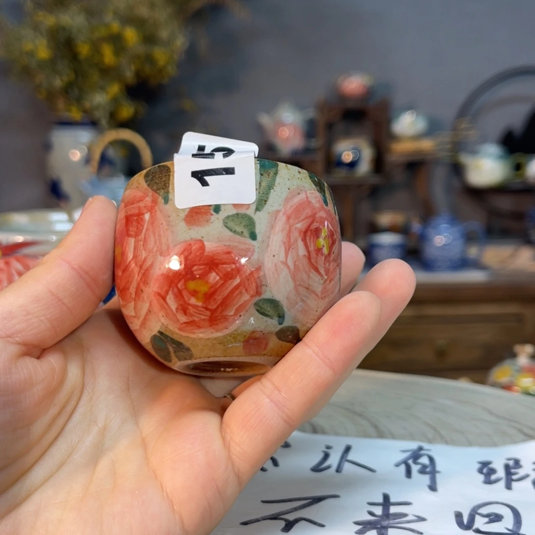 杯素浅陶瓷手工手绘