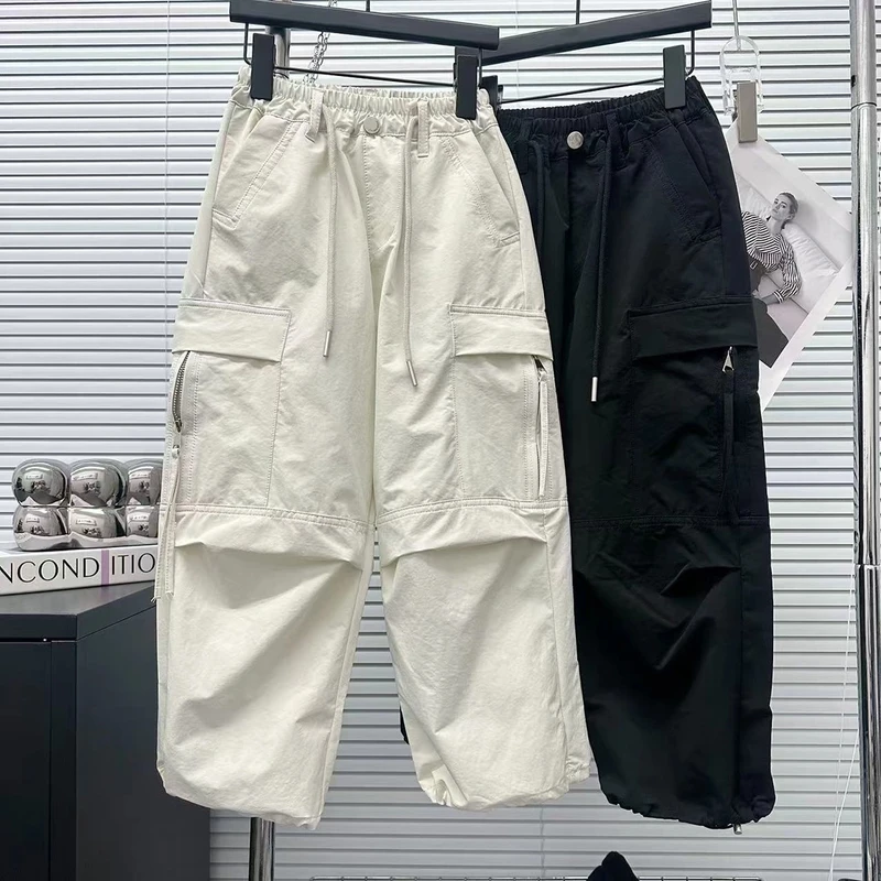 儿童春夏季棉布工装裤童装新款休闲裤洋气韩版休闲春秋男女童长裤