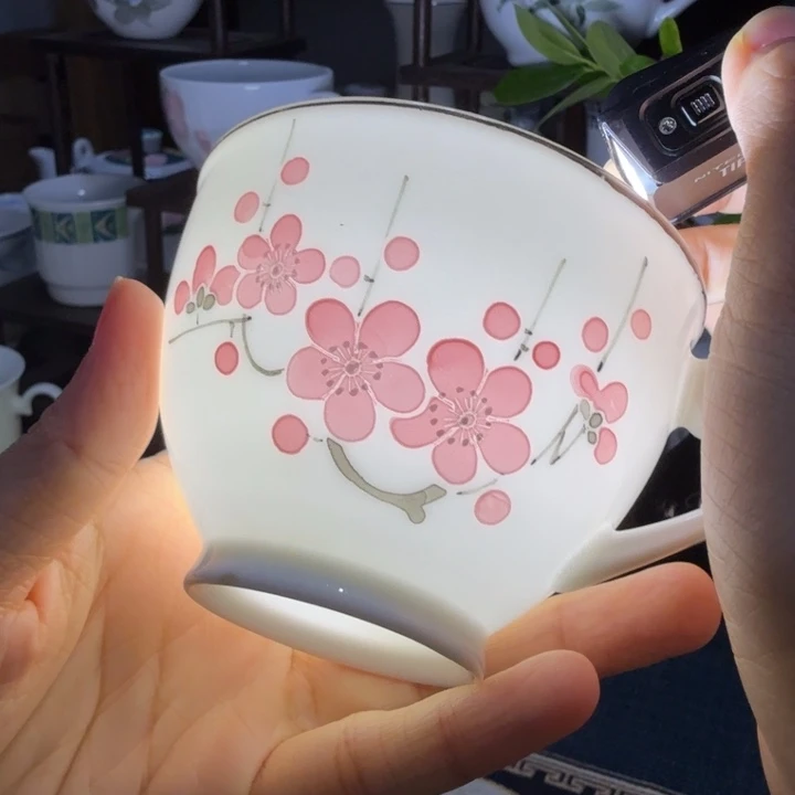 醴陵群力手绘咖啡杯底嗑