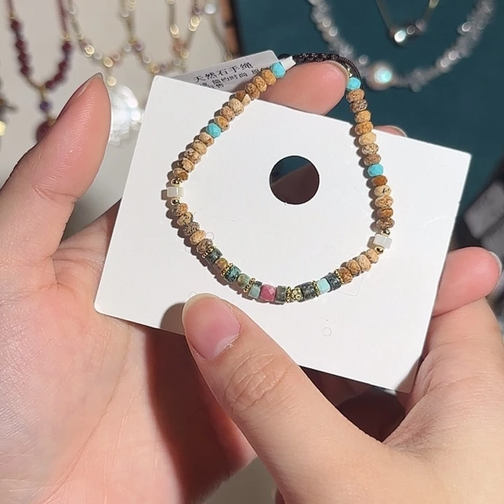 水晶手链合金小众设计 好看爱看