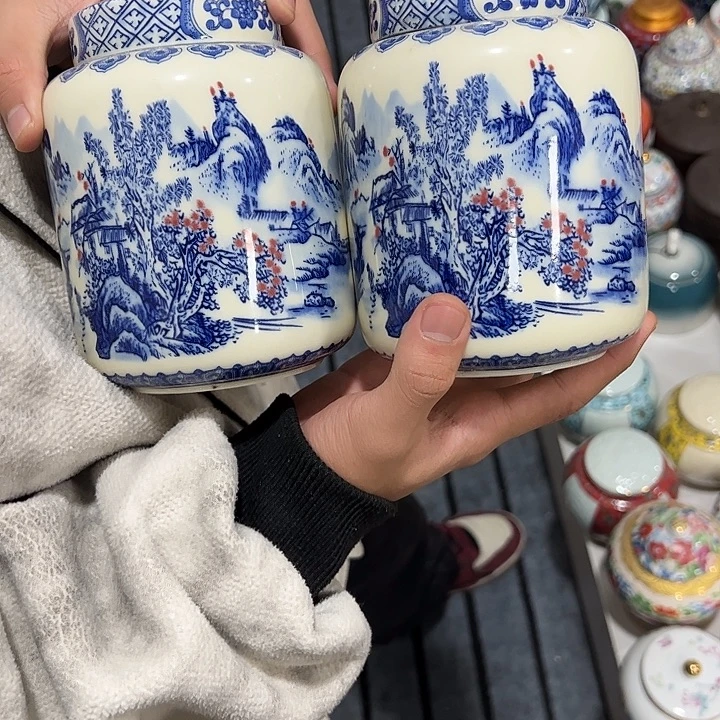 茶叶罐陶瓷家用储物罐瑕疵福利品介意勿拍
